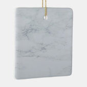 グレーホワイトマーブルセラミックスクエアオーナメント セラミックオーナメント (右)