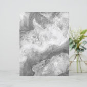 グレーホワイトマーブルパターンスクラップブック紙 (スタンド正面)