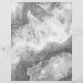 グレーホワイトマーブルパターンスクラップブック紙 (正面)