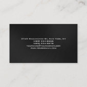 グレーホワイトモダンシンプルビジネスカード 名刺 (裏面)