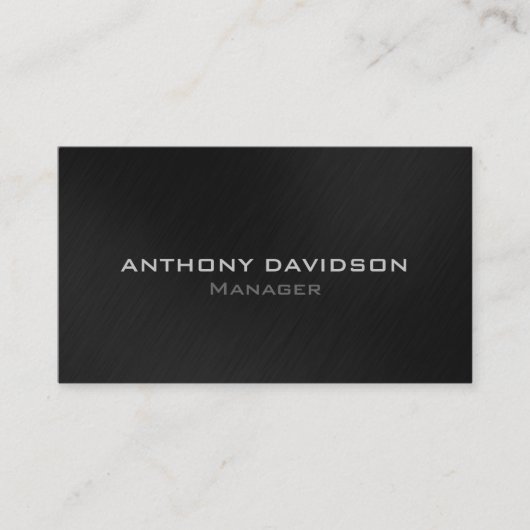 グレーホワイトモダンシンプルビジネスカード 名刺 (正面)