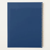 グレーホワイトモノグラムネイビーブルー プランナー手帳 (裏面)