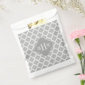 グレーホワイトモロッコ#5 Dkグレー3イニシャルモノグラム フェイバーバッグ (封をした状態)