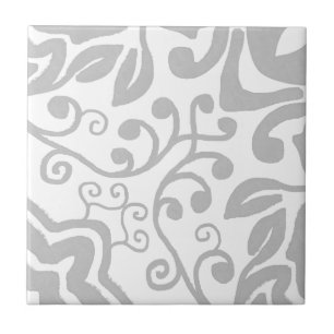 グレーホワイトヴィンテージオリジナルユニーク水色 タイル