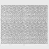 グレーホワイトXLモロッコクローバー#7DS ラッピングペーパー (フラット)