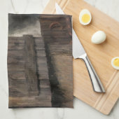 グレーホースアットザスタブルドア キッチンタオル (四つ折り)