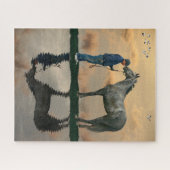 グレーホースアンドグルームオットブジグソーパズル ジグソーパズル (横)