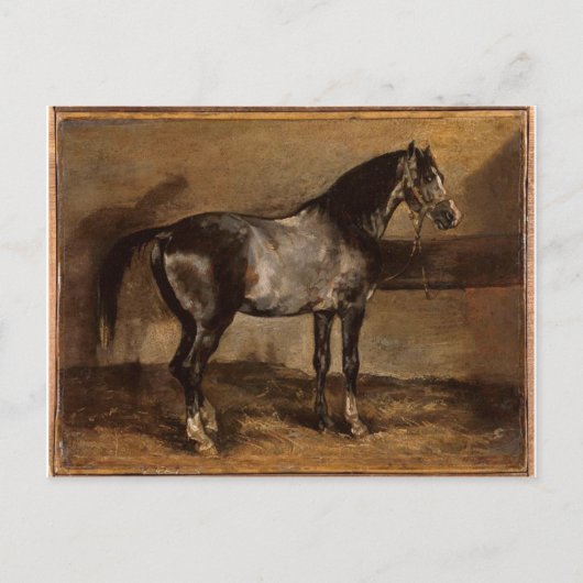 グレーホースラックバイセオドアGericault ポストカード (正面)