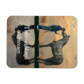 グレーホース及びグルーミングOTTBフレキシブル磁石 マグネット (横)