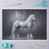 グレーホース威厳のあるデコページティッシュペーパー 薄葉紙 (クラフト)