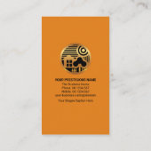 グレーホームモチーフ建築便利屋 名刺 (裏面)