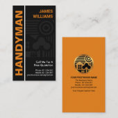 グレーホームモチーフ建築便利屋 名刺 (正面/裏面)