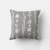 グレーボタニカルファームハウスデコール クッション (裏面)