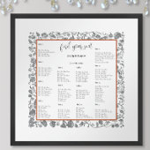 グレーボホワイルドフラワーフローラブ縁どルー ポスター