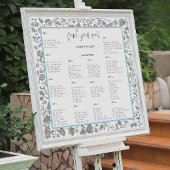 グレーボホワイルドフラワーフローラブ縁どルー ポスター