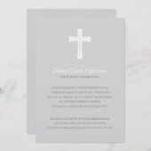 グレーボーイの初聖体拝領 招待状 (正面/裏面)