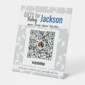 グレーボーイオフィスベビーシャワーアイディアヴェンモ 台座サイン (正面)