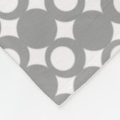 グレーボーモダンルデザイン@エムポロモファ フリースブランケット (角)