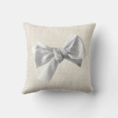 グレーボールアイボリーベージュウォームニュートラルパステルコテージ クッション (裏面)