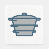 グレーポットナプキンス スタンダードランチョンナプキン (正面)