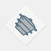 グレーポットナプキンス スタンダードランチョンナプキン (角)