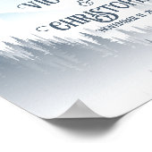 グレーマウンテンフォグフォレストウィルダネス結婚ズヤード ポスター (角)