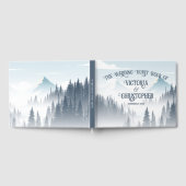 グレーマウンテンフォグフォレストワイルダネスカスタムウェディング ゲストブック (全面)