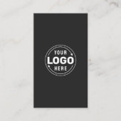 グレーマスタードミニマリスト個人の名刺 名刺 (正面)