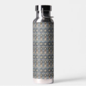 グレーマッドクロスのミュートされたシェードスタイル ウォーターボトル (左面)