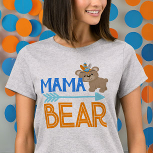 グレーママベアワイルドワンウッドランド誕生日Tシャツ Tシャツ