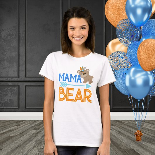 グレーママベアワイルドワンウッドランド誕生日Tシャツ Tシャツ