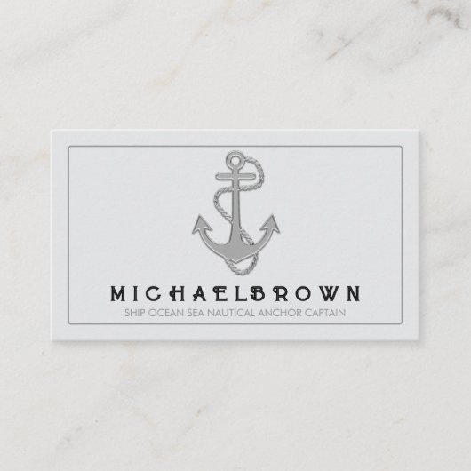 グレーマリーン航海のいかり 名刺 (正面)