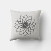 グレーマンダラオンシルバーダストカラー クッション (裏面)