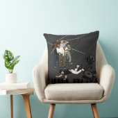 グレーマン・オン・バイクがマンホールを襲うOH BOYS CRACK クッション (椅子)