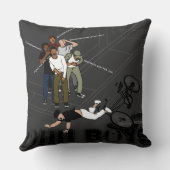 グレーマン・オン・バイクがマンホールを襲うOH BOYS CRACK クッション (裏面)