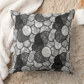 グレーマーブルストーンズ抽象芸術パターン装飾用クッション クッション (ブランケット)