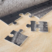 グレーマーレホース、アップクローズアイズ ジグソーパズル (側面)