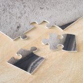 グレーマーレホース、アップクローズアイズ ジグソーパズル (側面)