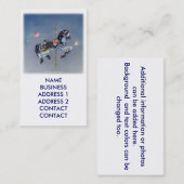 グレーマーレ回転木馬ホースビジネスカード 名刺 (正面/裏面)