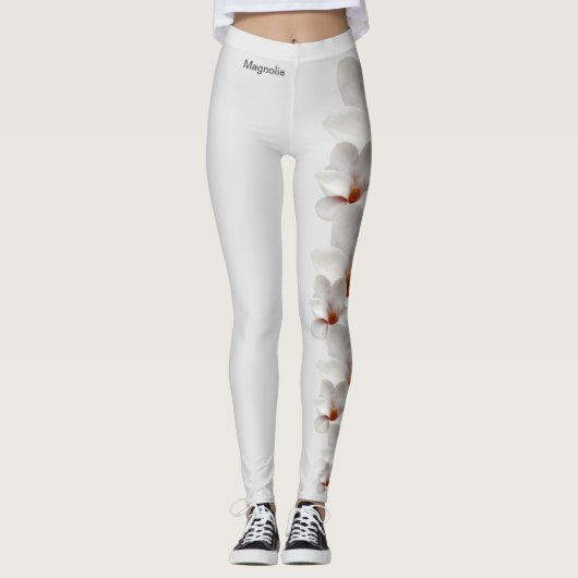 グレーミシシッピ州フラワーマグノリアレギンス レギンス (正面)