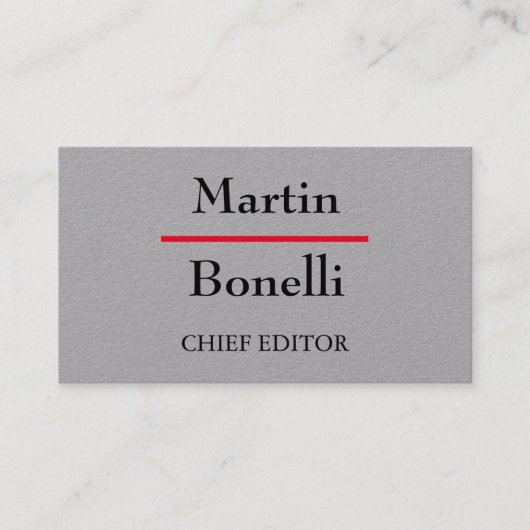 グレーミニマユニークリモダンアル 名刺 (正面)