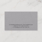 グレーミニマユニークリモダンアル 名刺 (裏面)