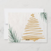 グレーミニマリストハッピーホリデーズフォトコラージュ シーズンカード (裏面)