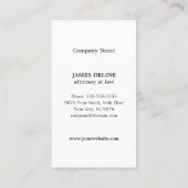 グレーミニマリストモノグラム弁護士名刺 名刺 (裏面)