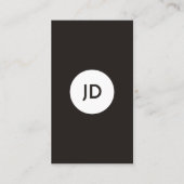 グレーミニマリストモノグラム弁護士名刺 名刺 (正面)