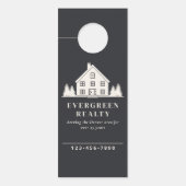 グレーミニマルエテ素朴ート代理人の家の写真 ドアノブサイン (正面)