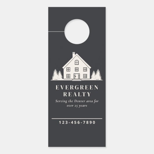 グレーミニマルエテ素朴ート代理人の家の写真 ドアノブサイン (正面)