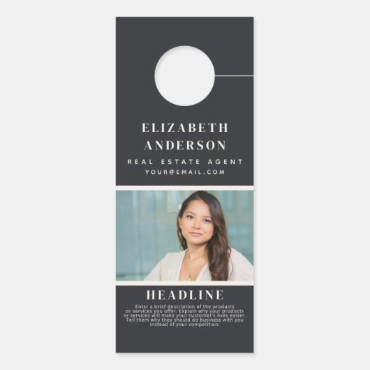 グレーミニマルエテ素朴ート代理人の家の写真 ドアノブサイン (裏面)