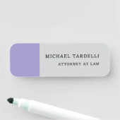 グレーミニマルクラシカルプロフェッショナル 名札 (インサイチュ)