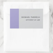 グレーミニマルクラシカルプロフェッショナル 長方形シール (バッグ)